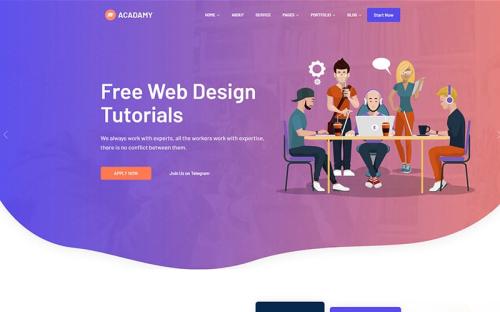 Acadamy - Education Responsive WordPress Theme theme free